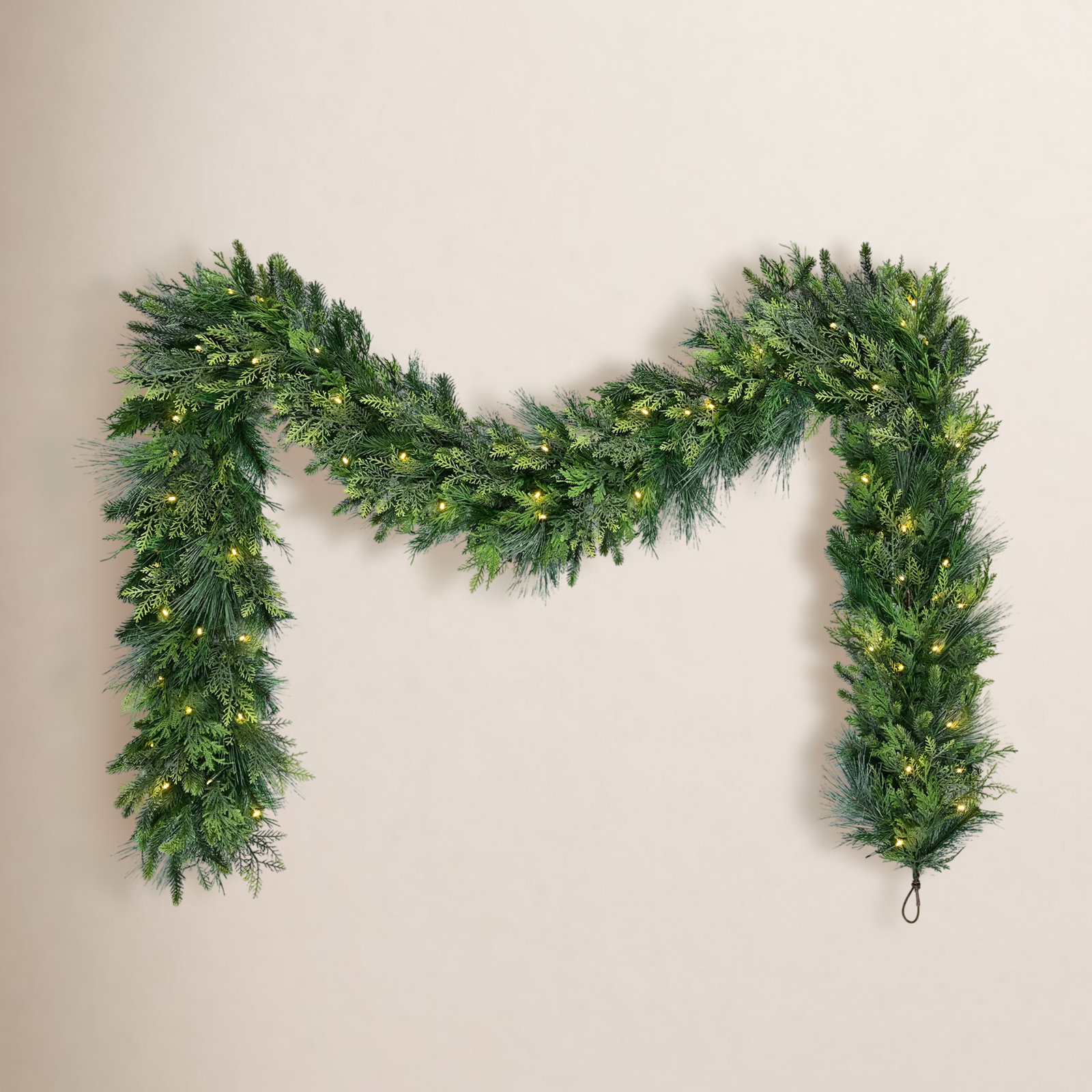108" Pre-Lit Christmas Garland