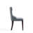 Reine Traditional Vegan Leather Upholstered Beech Wood Dining Side Chair in Pebble Gray