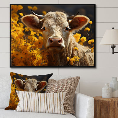 Cow Fields of Gold, reproduction d'art sur toile