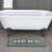 Ghobad Hers Bordered Polyester Machine Washable Bath Rug-461473651-495426244