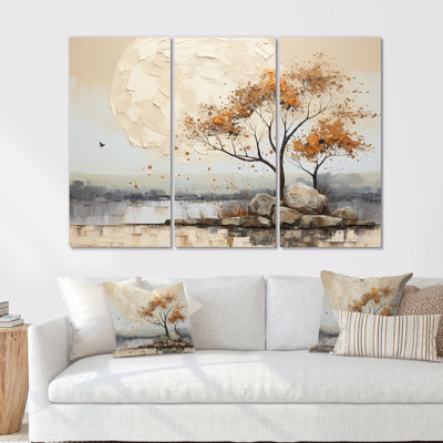 «Earthy Tones Majestic Baobab Tree II - Tree Baobab», ensemble de reproduction d'art mural