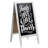 A-Frame 40 inch Freestanding Sidewalk Chalkboard Sign