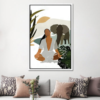 Rayne 1 Piece Wall Art on Canvas