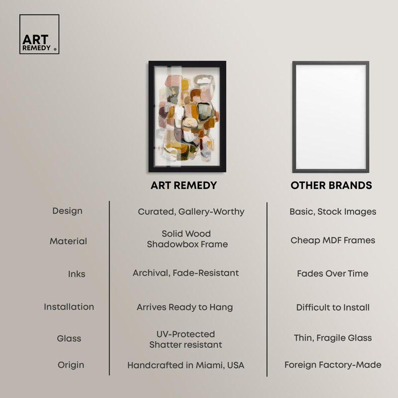 «Pearl Oyster Blend II Shadowbox Print», art mural abstrait par Art Remedy, cadre noir, 25 x 37, H 37 po x l 25 po