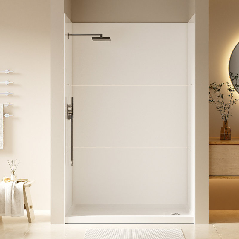 Panneau de douche et baignoire en acrylique 9 pièces l 36 po x H 72 po, à installation rapide et découpable, épaissie à 1/8 po (2,8 mm)