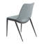 Ensemble de 2 chaises de salle à manger sans accoudoirs rembourrées modernes en similicuir