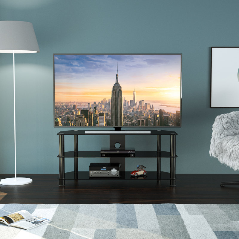 Byrge TV Stand for TVs , 20.6cm H X 114cm W X 42cm D, Chrome