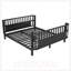 Lit plateforme pleine grandeur en métal pour enfants avec rails de sécurité et conception à profil bas-616046664-616046665
