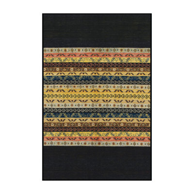 Tapis décoratif multicolore à motif abstrait