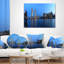 London Tower Bridge en bleu - Coussin imprimé paysage urbain