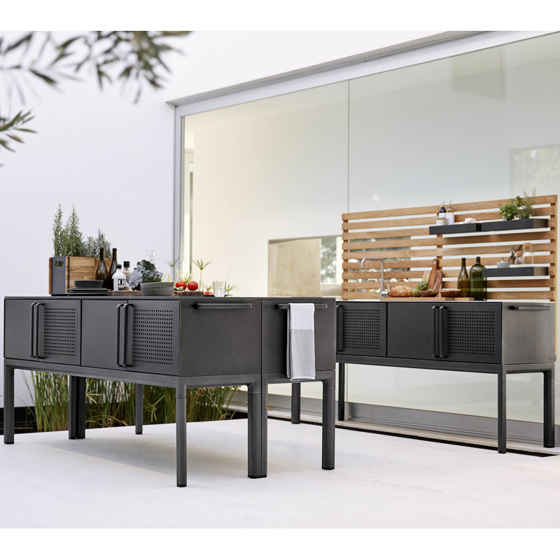Solid + Manufactured Wood Box, Lava Gray