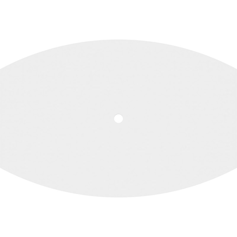 Médaillon de plafond contemporain en PVC de qualité architecturale Kailey, H 1 po x l 26 po x P 17,375 po