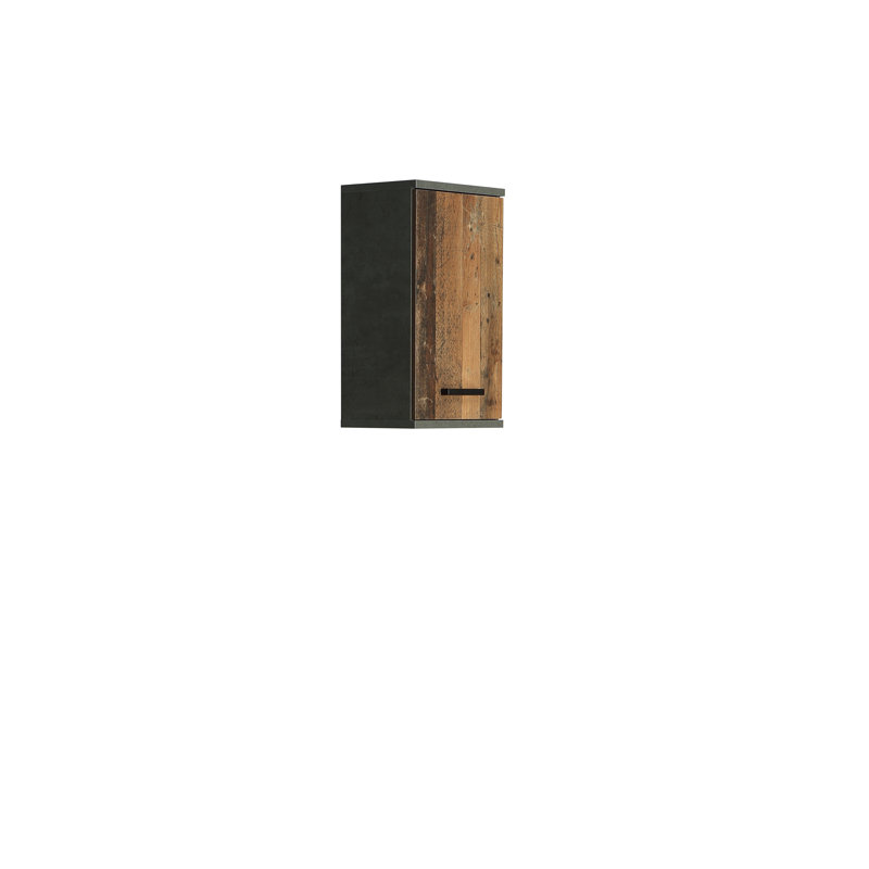 Aceituno Bathroom Cabinet, Dark Grey Concrete/Vintage Old Wood