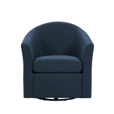 Aunna Upholstered Swivel Barrel Chair