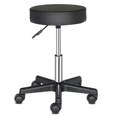 Tabouret de bar pivotant noir, siège en plastique avec pieds courbés et arche, tabouret de comptoir pour îlot de cuisine et bar pour la maison