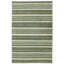 Tapis rayé vert / blanc en laine tissé à la main Alexes-1860539980