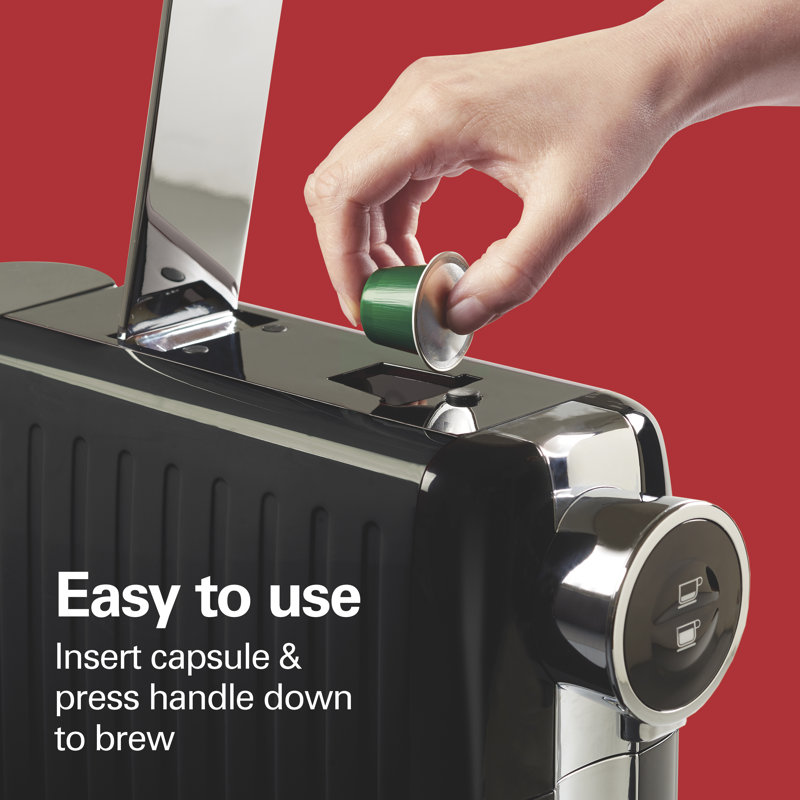 Black Automatic Nespresso Compatible Espresso Machine with Pump
