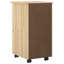  Rolling Cabinet With Wheel Solid Pine Wood Storage Minimalist Furniture-850495236