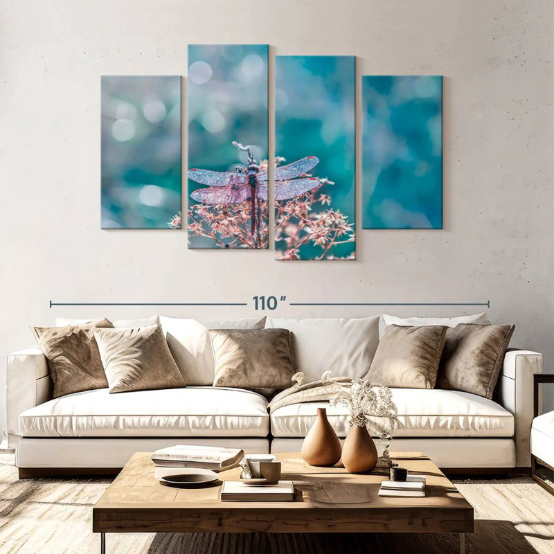 Brampt Sparkling Dragonfly, 54" H x 84" W
