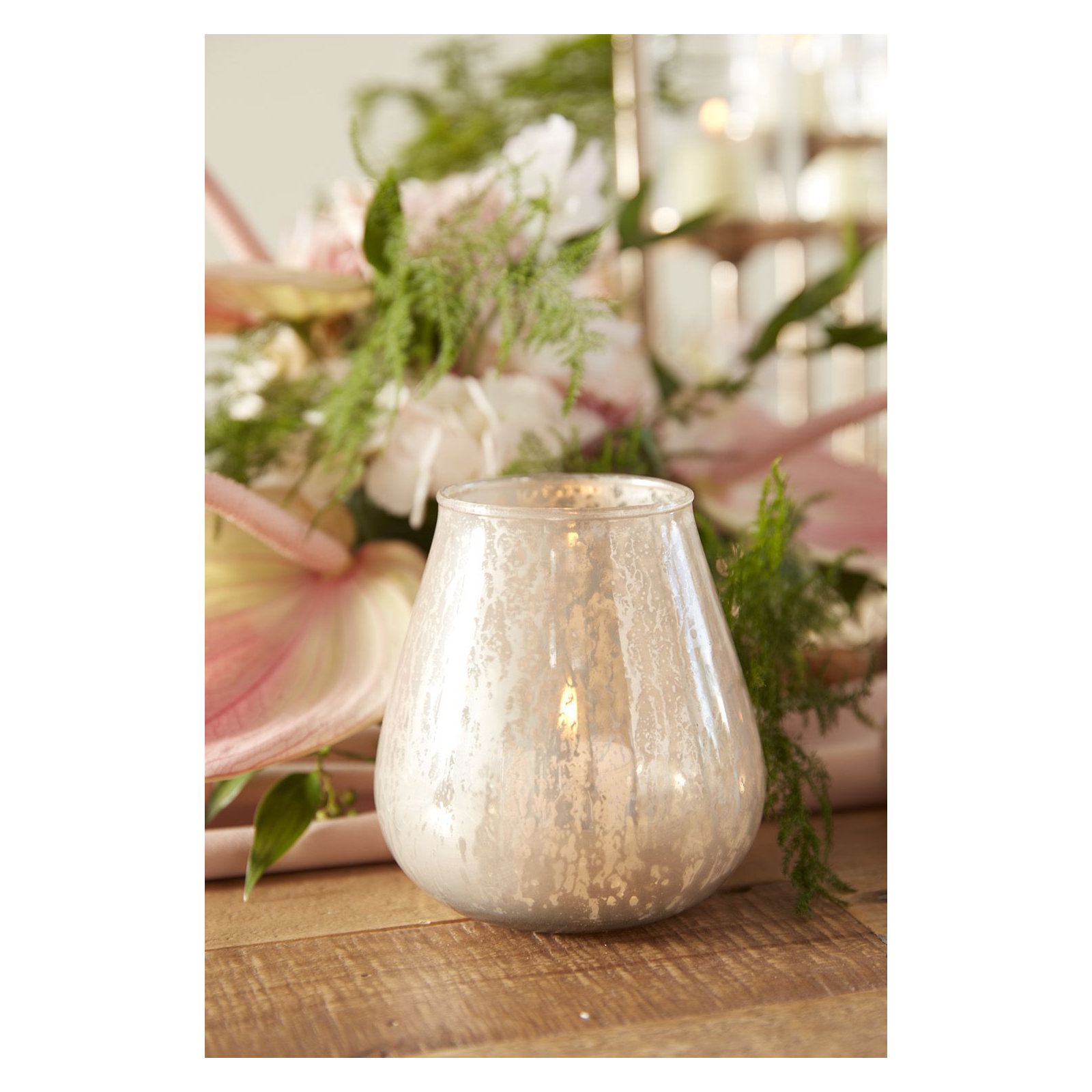 4.5" Glass Table Top Votive Holder