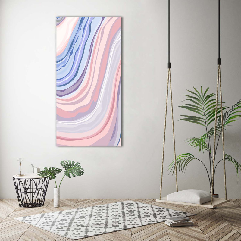 Waves Abstraction - Wrapped Canvas Print