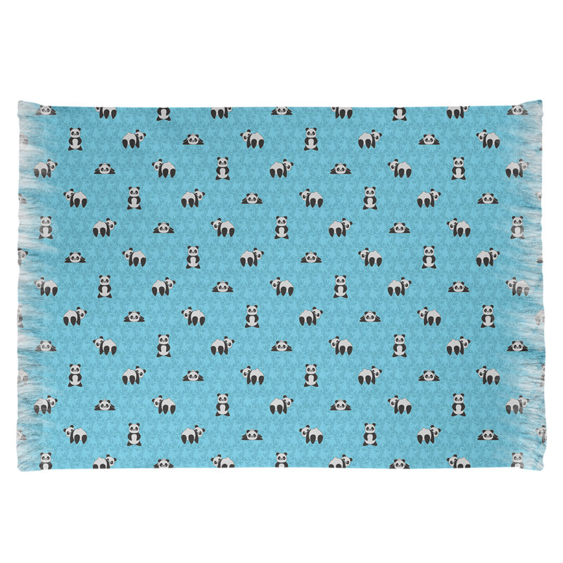 Bleu Panda Tapis décoratif, Oui