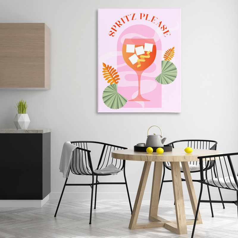 Art mural sur toile "Spirz s'il vous plaît" par Daphne Polselli bp-834_CN, H 48 po x l 36 po