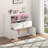 Margurite White Dresser for Bedroom with Drawers and Cabinet, Chest of Drawers with LED Lights, Wood Bedroom Dresser for Small Space