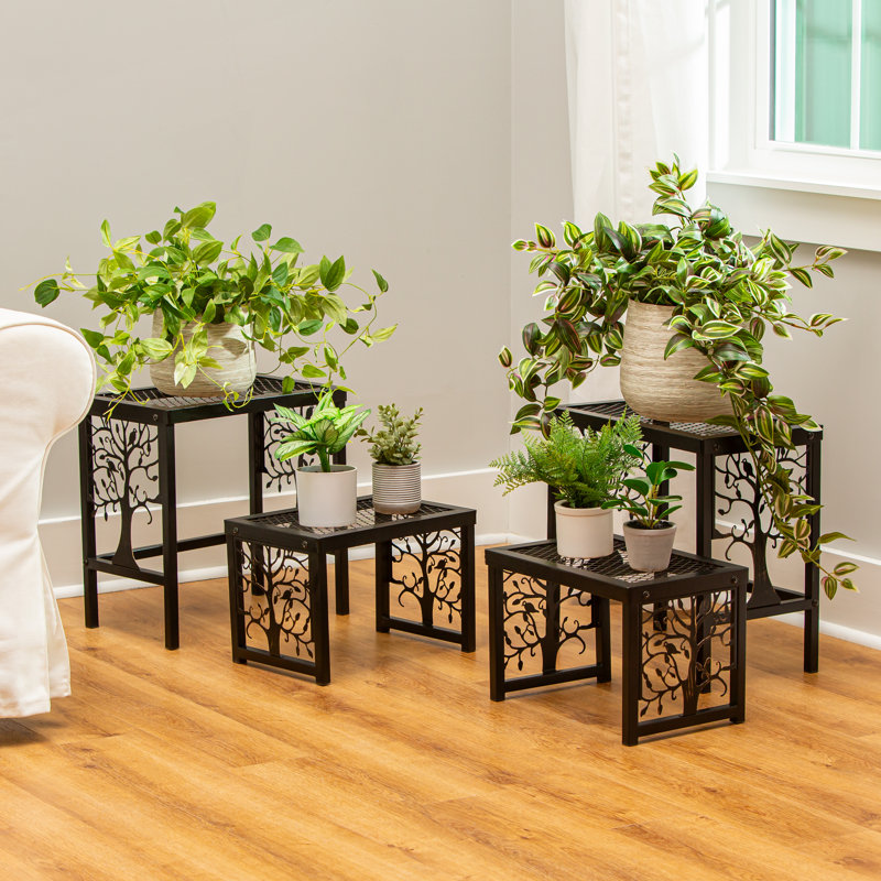 Support pour plante d'intérieur / extérieur Tree of Life, 4 pièces