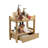 2-Tier Bamboobathroom Countertop Organizer With Hidden Drawer,Multi-Purpose Storage Neatly Stores Makeup, Toiletries Ideal For Storage And Display On Any Countertop