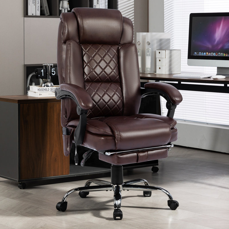 Miomir Cotton Executive Chair, Brown