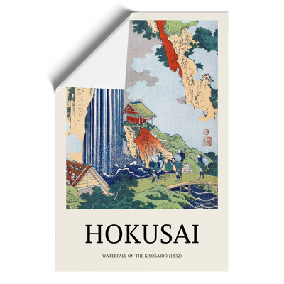 The Waterfall In Ono On The Kisokai Road by Katsushika Hokusai - No Frame Painting