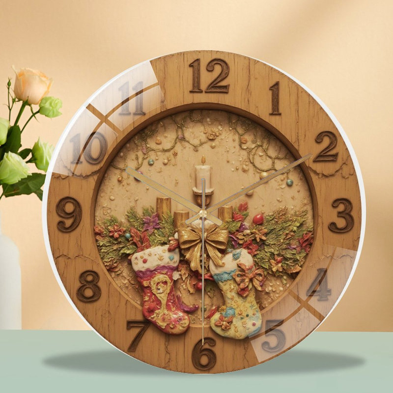 Horloge murale en verre 12 po