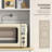 Kitchen Pantry Storage Cabinet with Charging Station and Tilt Out Trash Cabinets