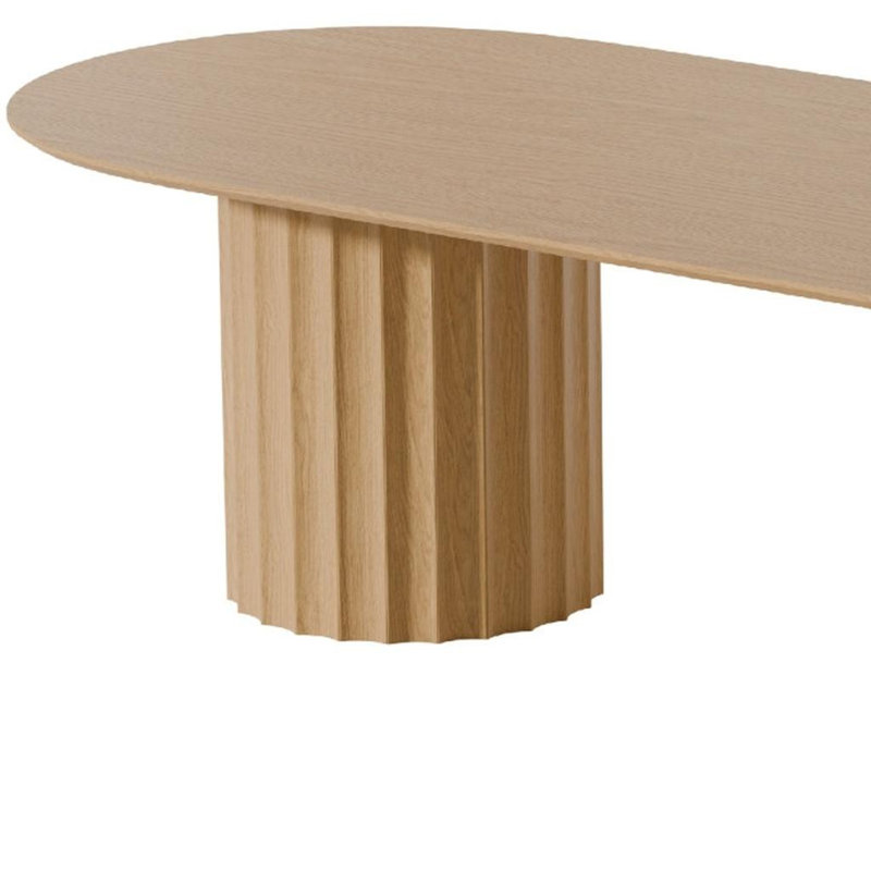 Table de salle à manger 86 po, Naturel