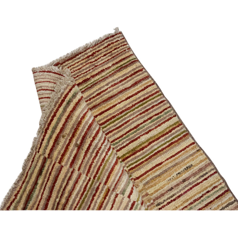 Hand Knotted Wool Area Rug in Multi