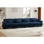 Canapé modulaire surdimensionné en velours super confortable avec repose-pieds mobile et accoudoirs renforcés-215364421
