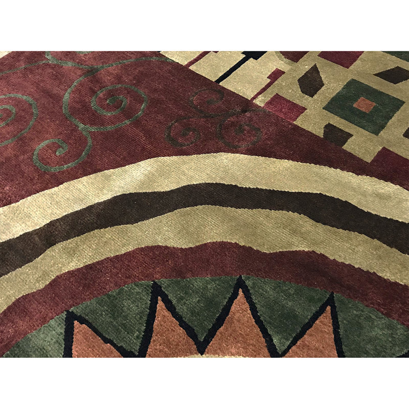 Tapis multicolore de haute qualité noué à la main
