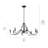 8 - Light Steel Dimmable Chandelier-70048104-70048105