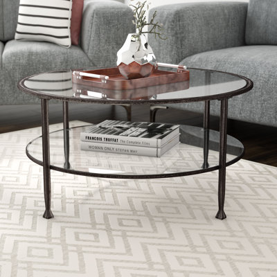 Jordyan Glass Top Coffee Table