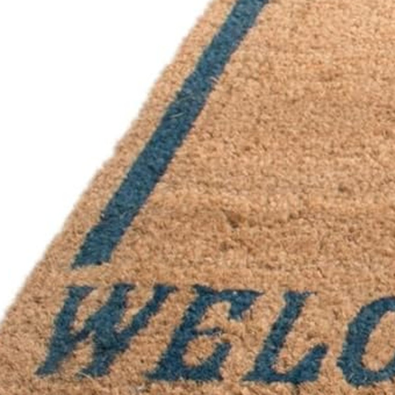 Tapis d'entrée 18 po x 30 po brun et noir Coir