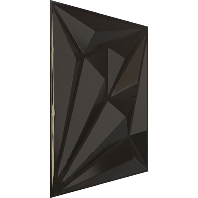 Panneau mural décoratif 3D texturé métallique l 19 5/8 po x H 19 5/8 po (couvre 2,67 pieds carrés)