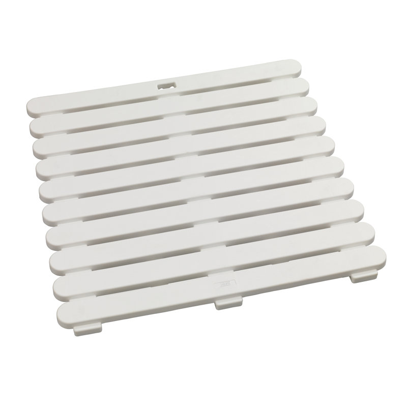 Non-Slip Shower Mat, White