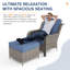 Ensembles de conversation pour patio 5 personnes avec foyer-1204393138