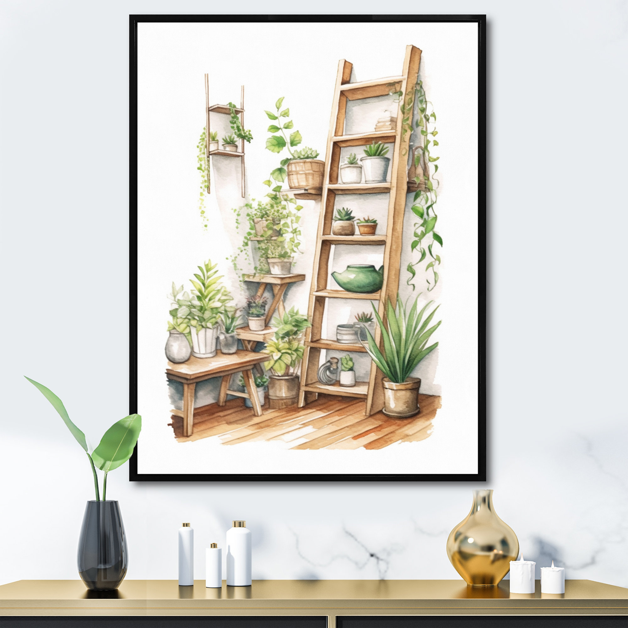 Winston Porter Natural Bathroom Decor XXXXV On Canvas Print | Wayfair