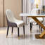 Ensemble de 2 chaises de salle à manger modernes - Revêtement en similicuir avec pieds en métal-681885958