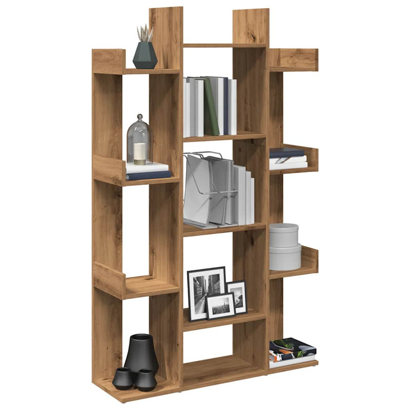 Ayal 140 cm H x 86 cm W Library Bookcase, Artisan Oak