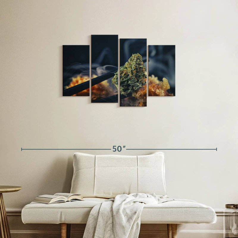 Senne Marijuana Smoke, 22" H x 36" W
