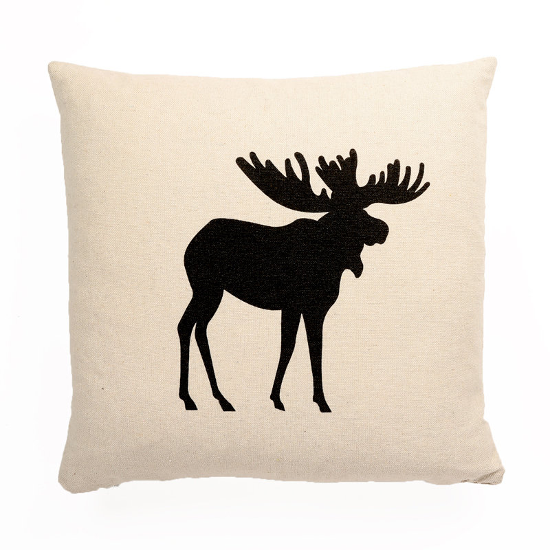 Cotton Blend Throw Pillow, 22" H x 22" W, Polyester