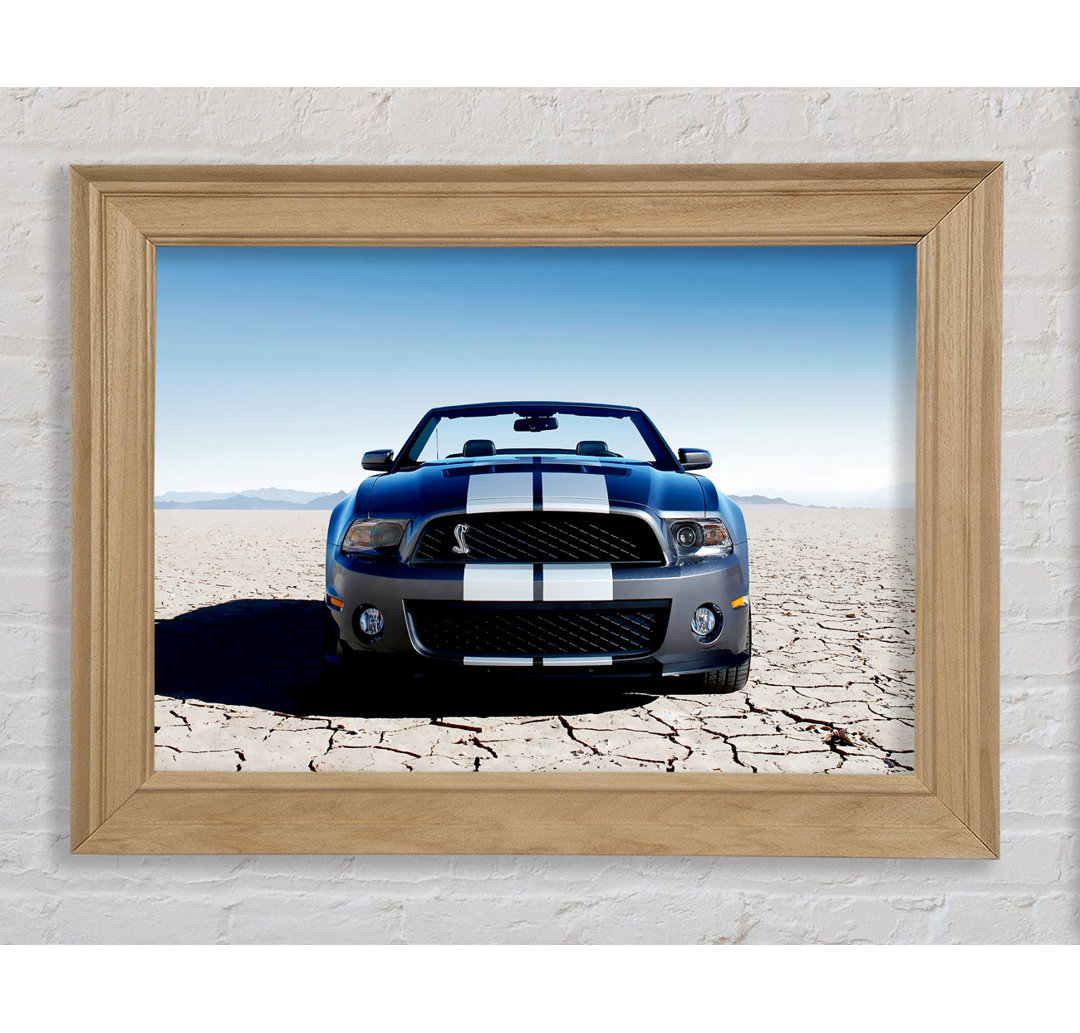 Mustang Shelby Frontprofil - Einzelner Bilderrahmen Kunstdrucke auf Papier